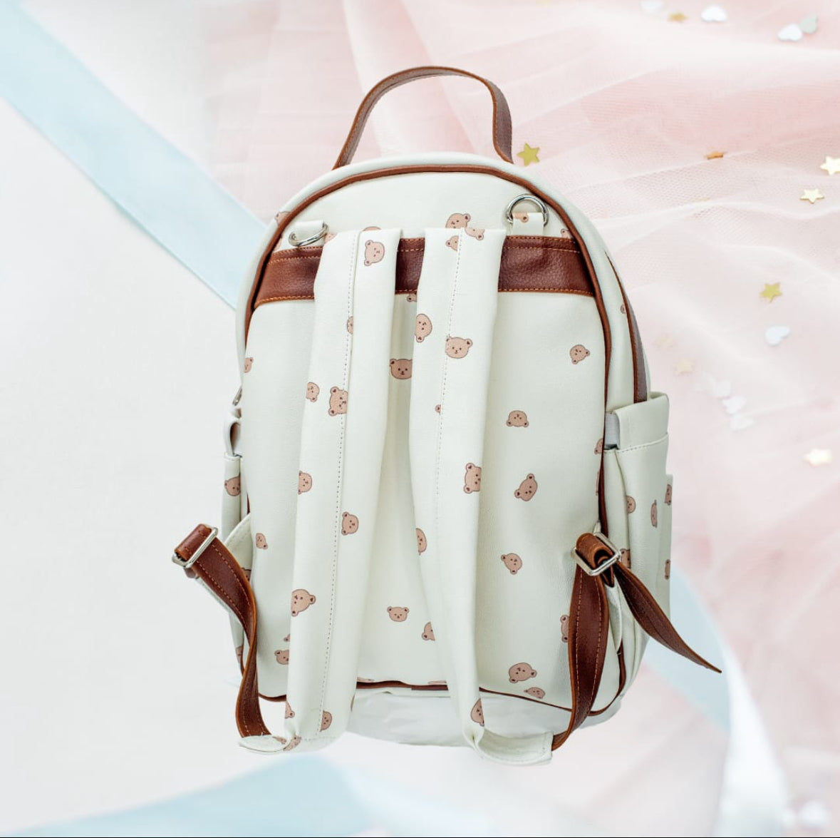 Pañalera Happy Bear En Cuero