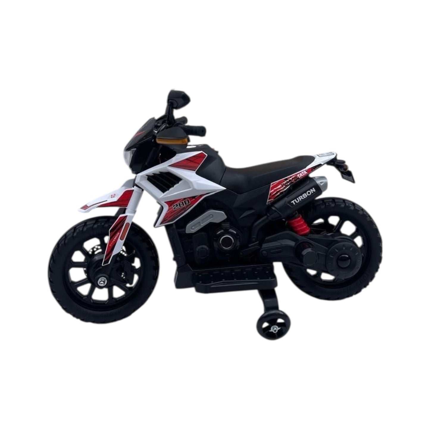 Moto Eléctrica Cross Con Llantas De Apoyo