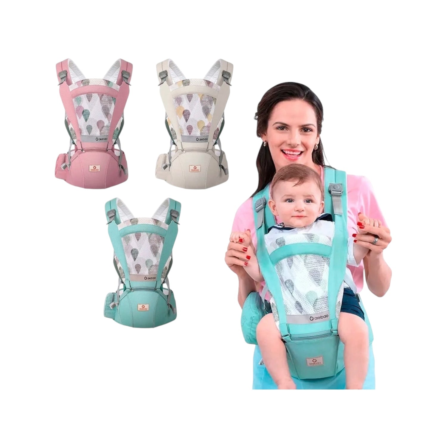 Cargador Carrito Para Portabebe Cargador Silla Ergonómico Aiebao