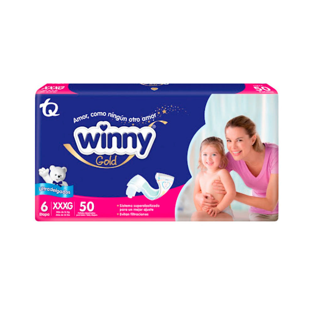 Pañales Winny Gold Etapa 6 x 50 Unidades