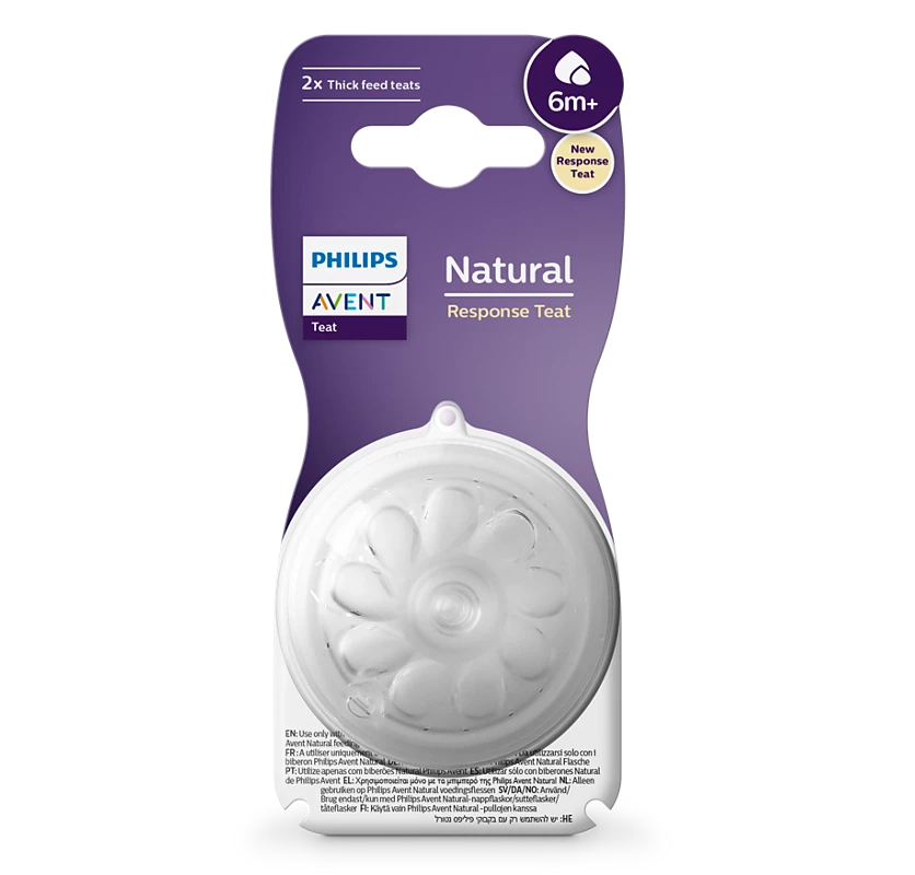 Tetina Natural 3.0 Flujo Espesos Avent