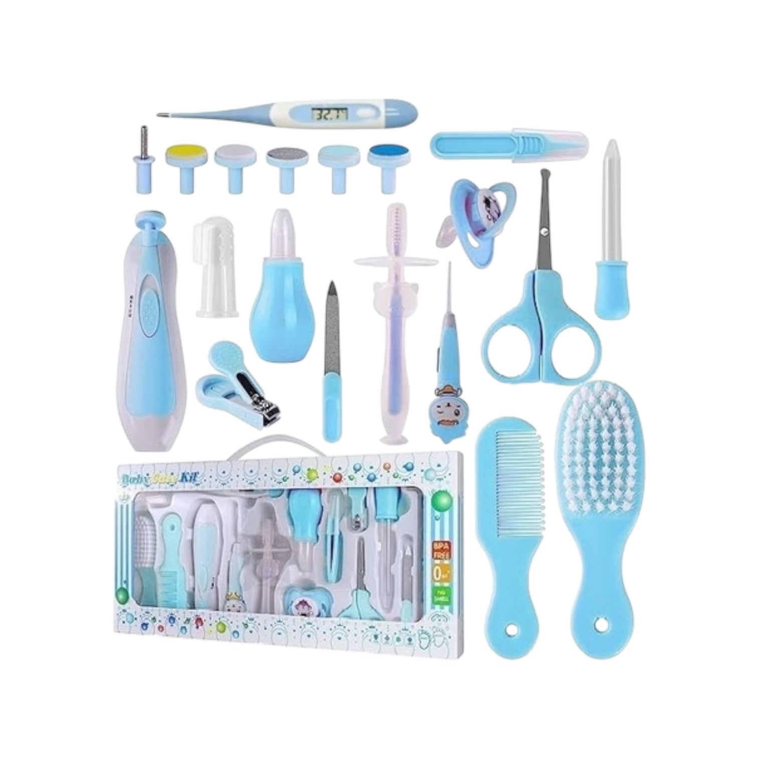 Kit Aseo Bebe De 20 Piezas Con Lima Eléctrica – TUC TUC BABY