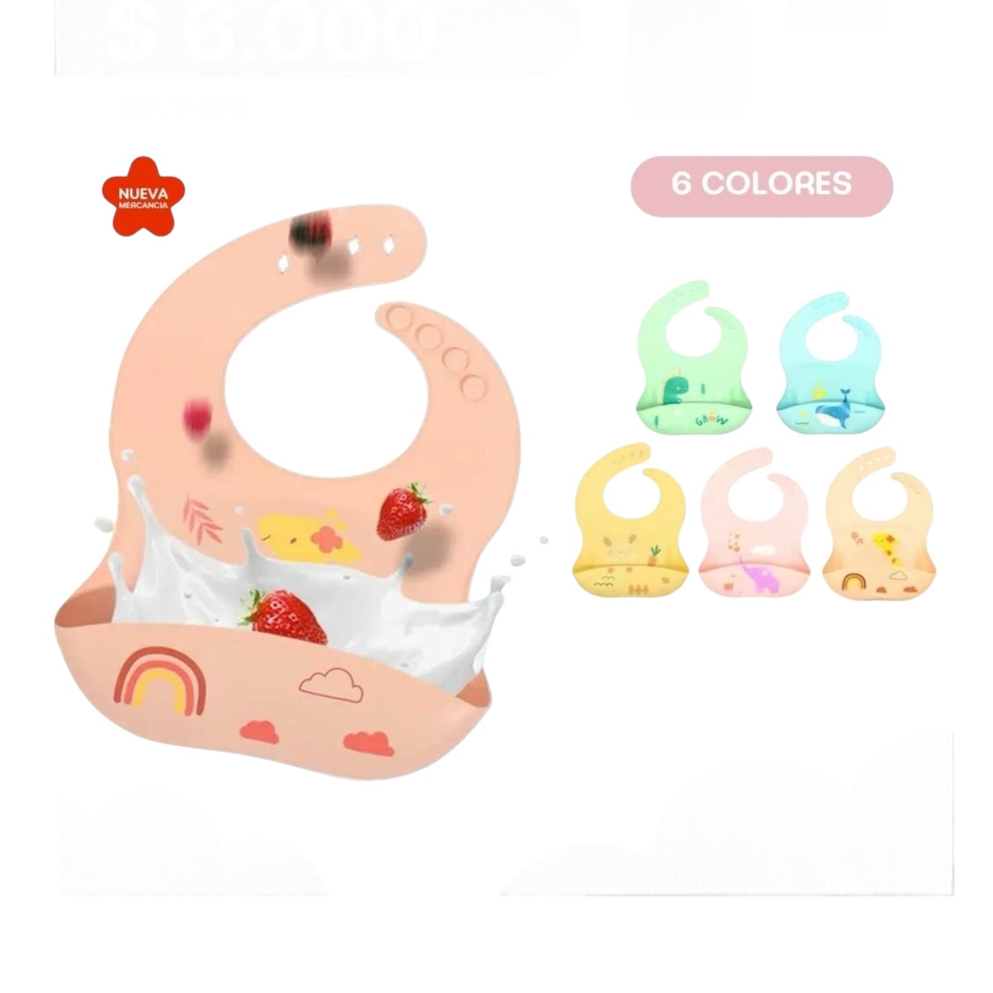 Babero En Silicona Con Recolector