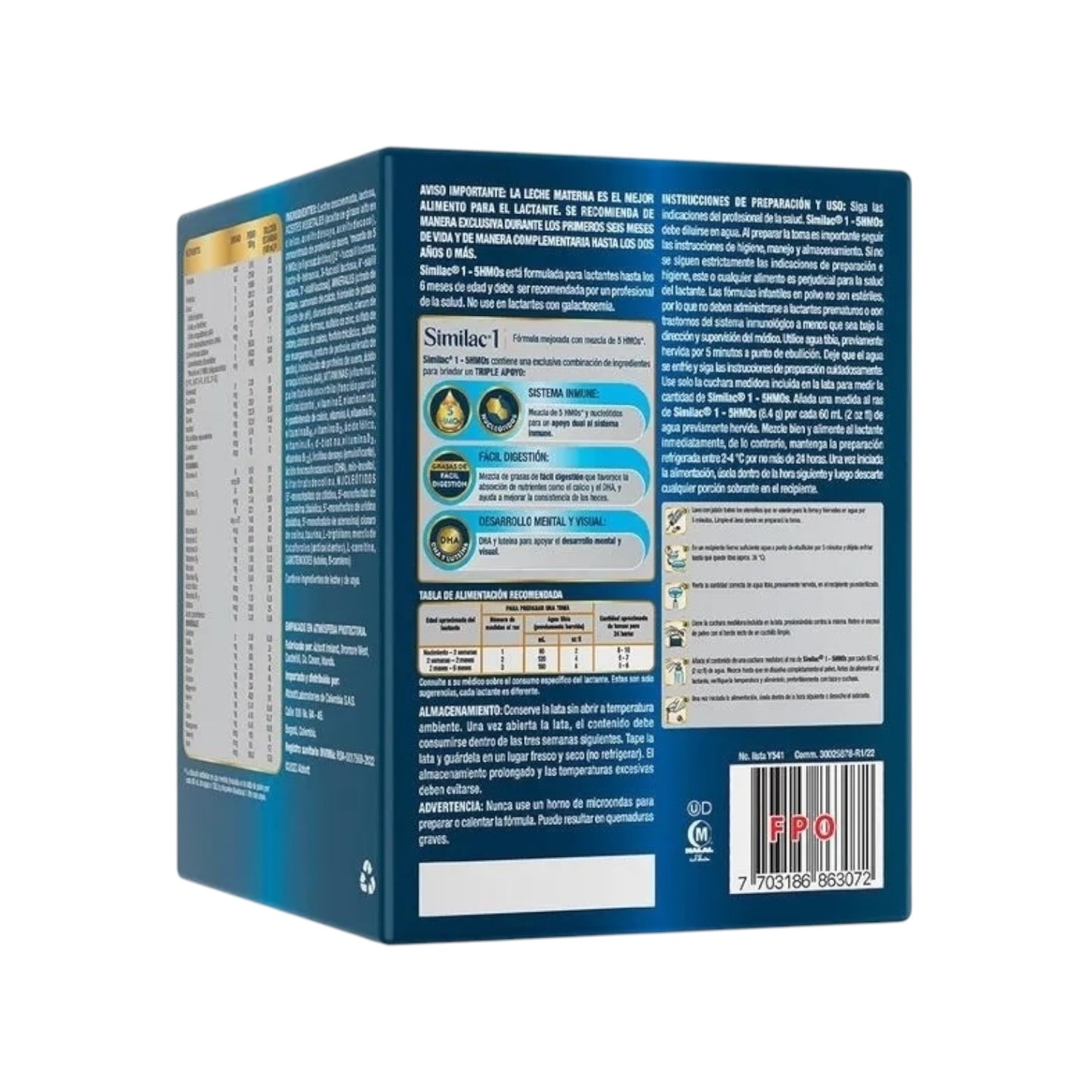 Fórmula Leche Similac 1 x 1400 Gramos caja