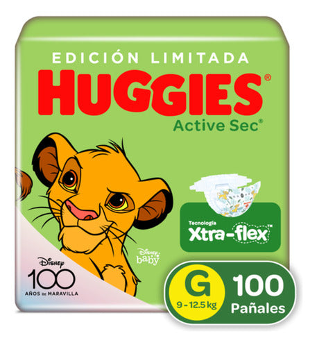 Pañal Huggies Active Sec Etapa 3 x 100 unidades