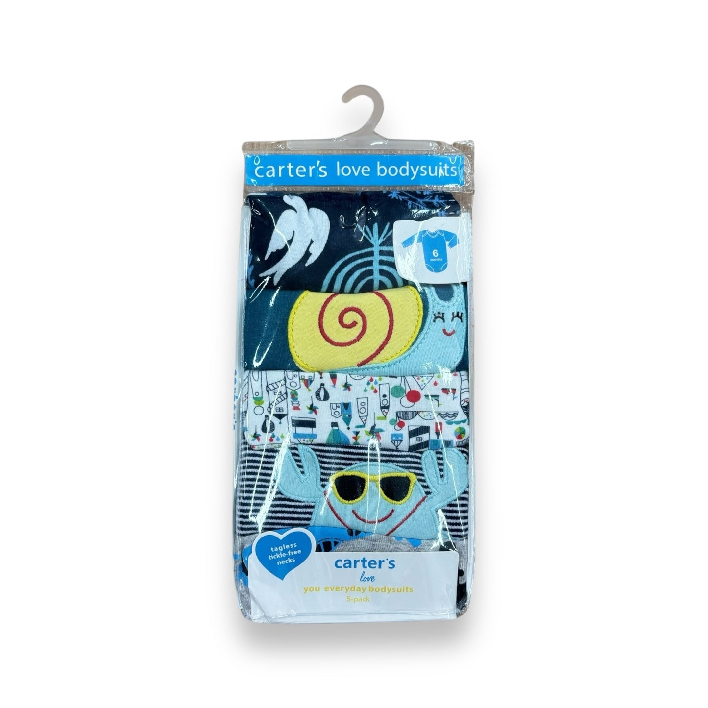 Estuche x 5 Body Manga Larga Carter’s Niño