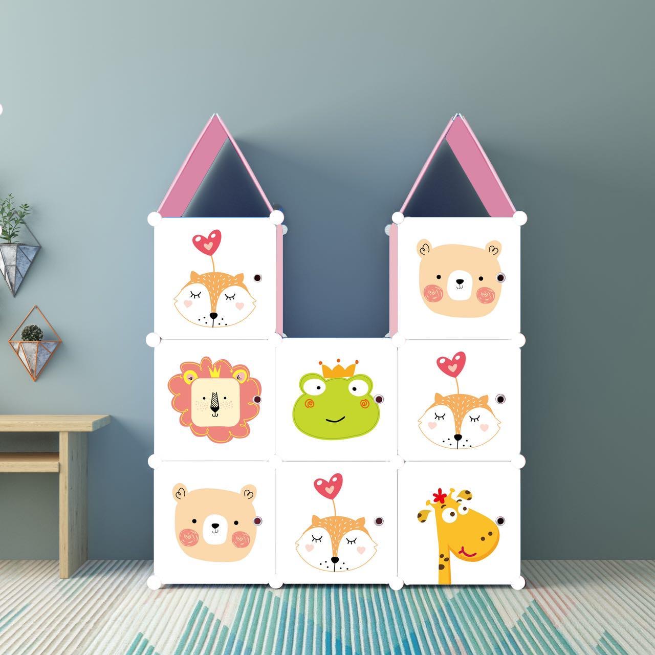 Armario Organizador Infantil Modular Niña 8 Cubos