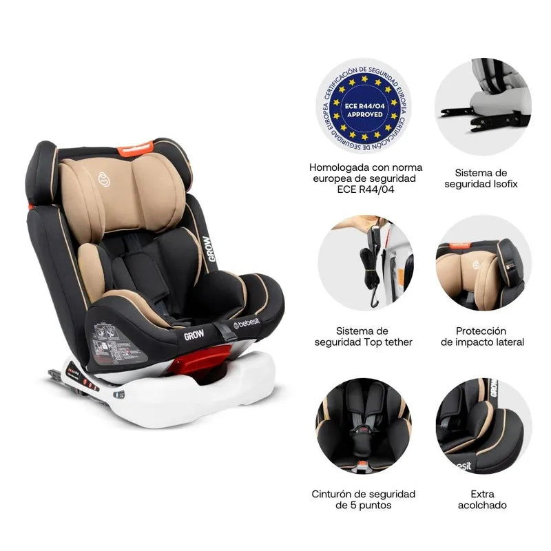 Silla De Auto Grow Con Isofix Bebesit