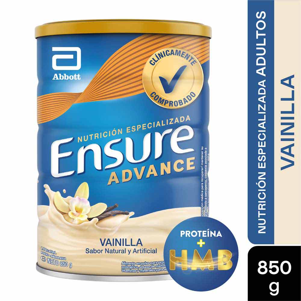 Ensure Advance Vainilla x 850 Gramos