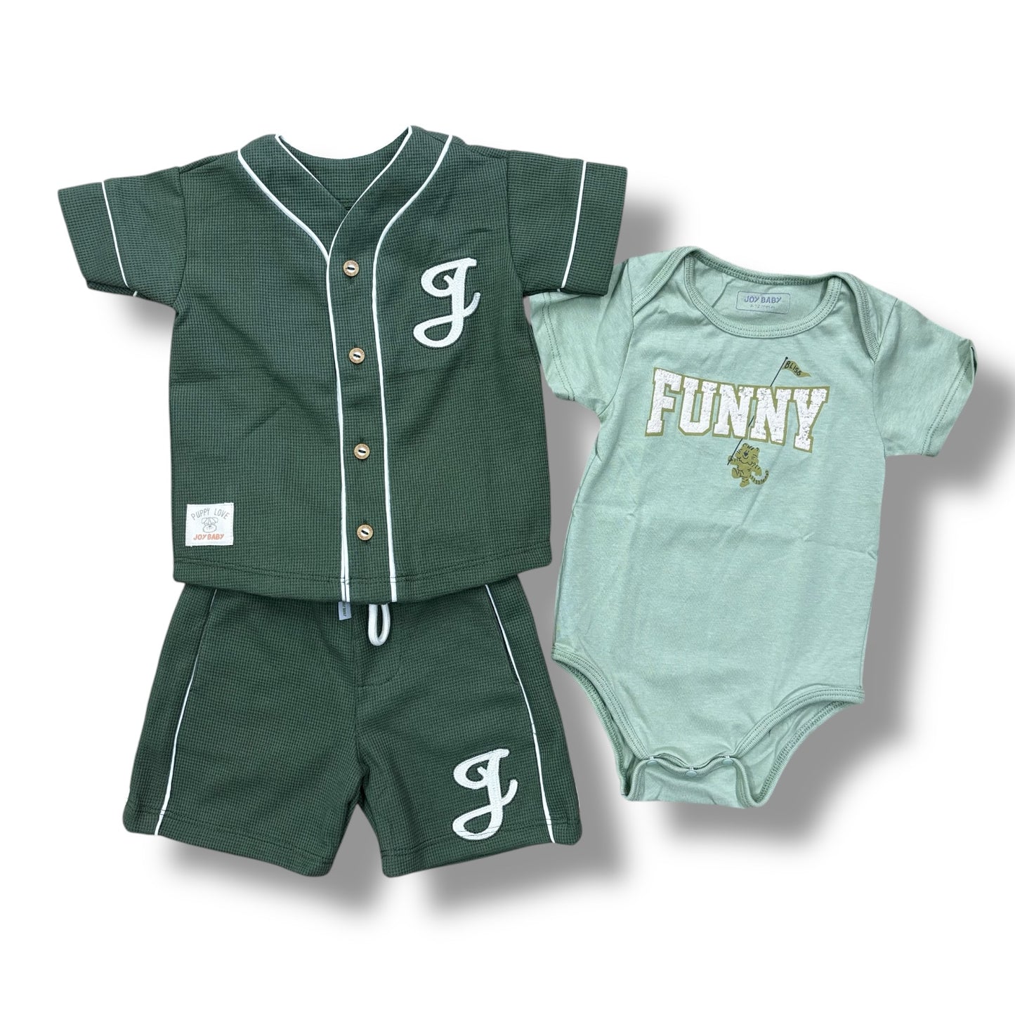 Conjunto 3 Piezas Funny Joy Verde