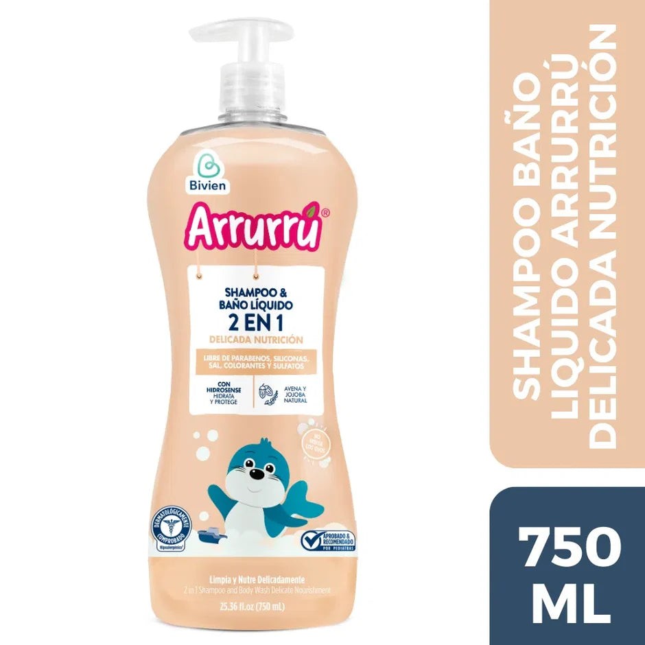 Baño Liquido 2 en 1 Avena x 750 Ml Arrurru