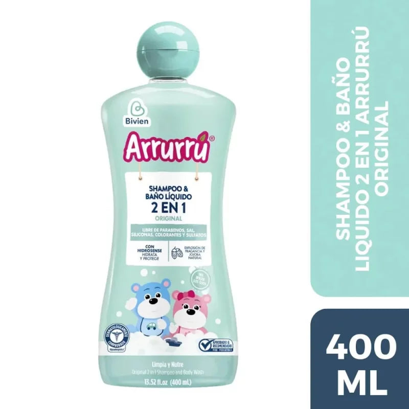 Baño Liquido 2 en 1 Original x 400 Ml Arrurru