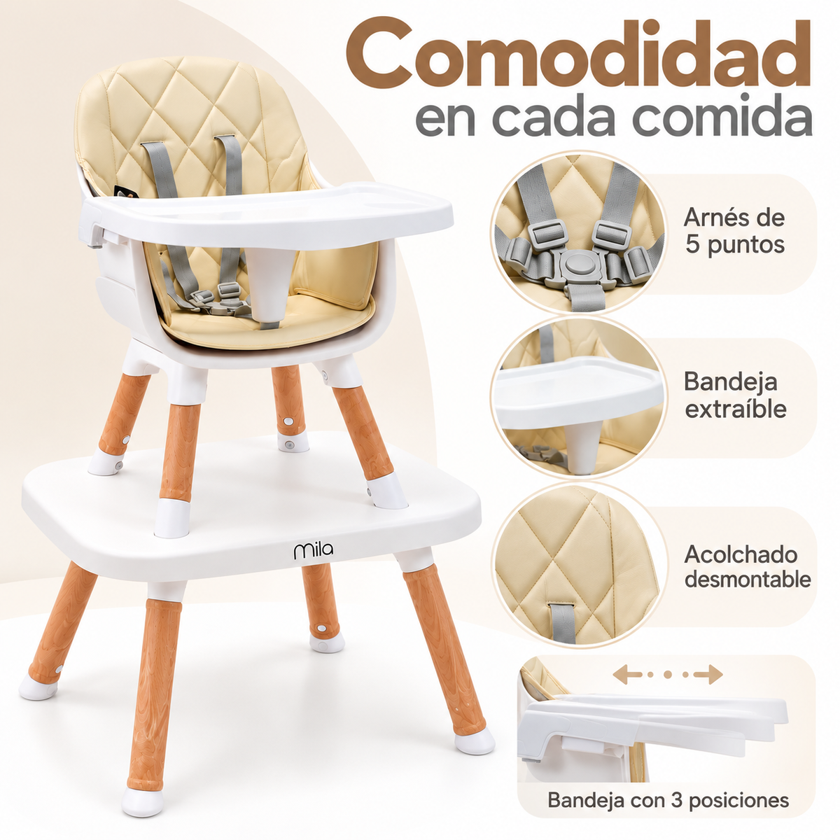 Comedor Escritorio 6 en 1 Mila De Priori