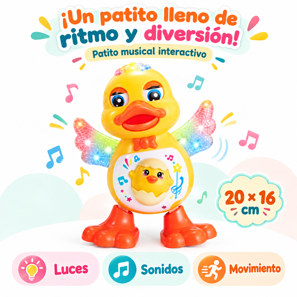 🐥 Patito musical interactivo: ¡alegría con mucho ritmo! 🎶