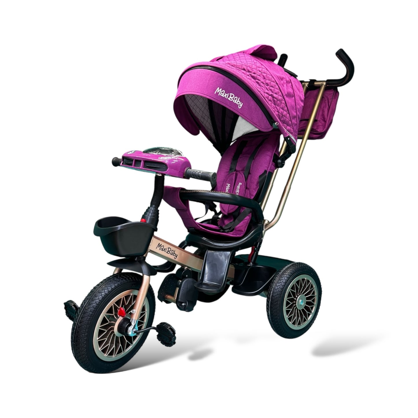 Triciclo Paseador Travel 2.0 Premium Maxibaby Con Llanta Maciza