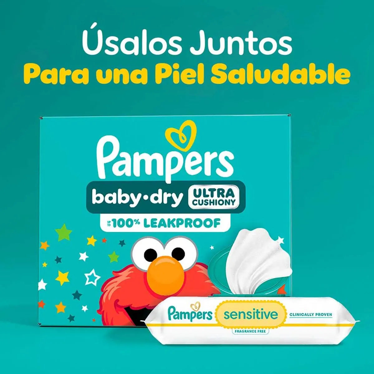 Pañales Pampers Baby-Dry Ultra Cushiony Talla 2 x 112 Unidades