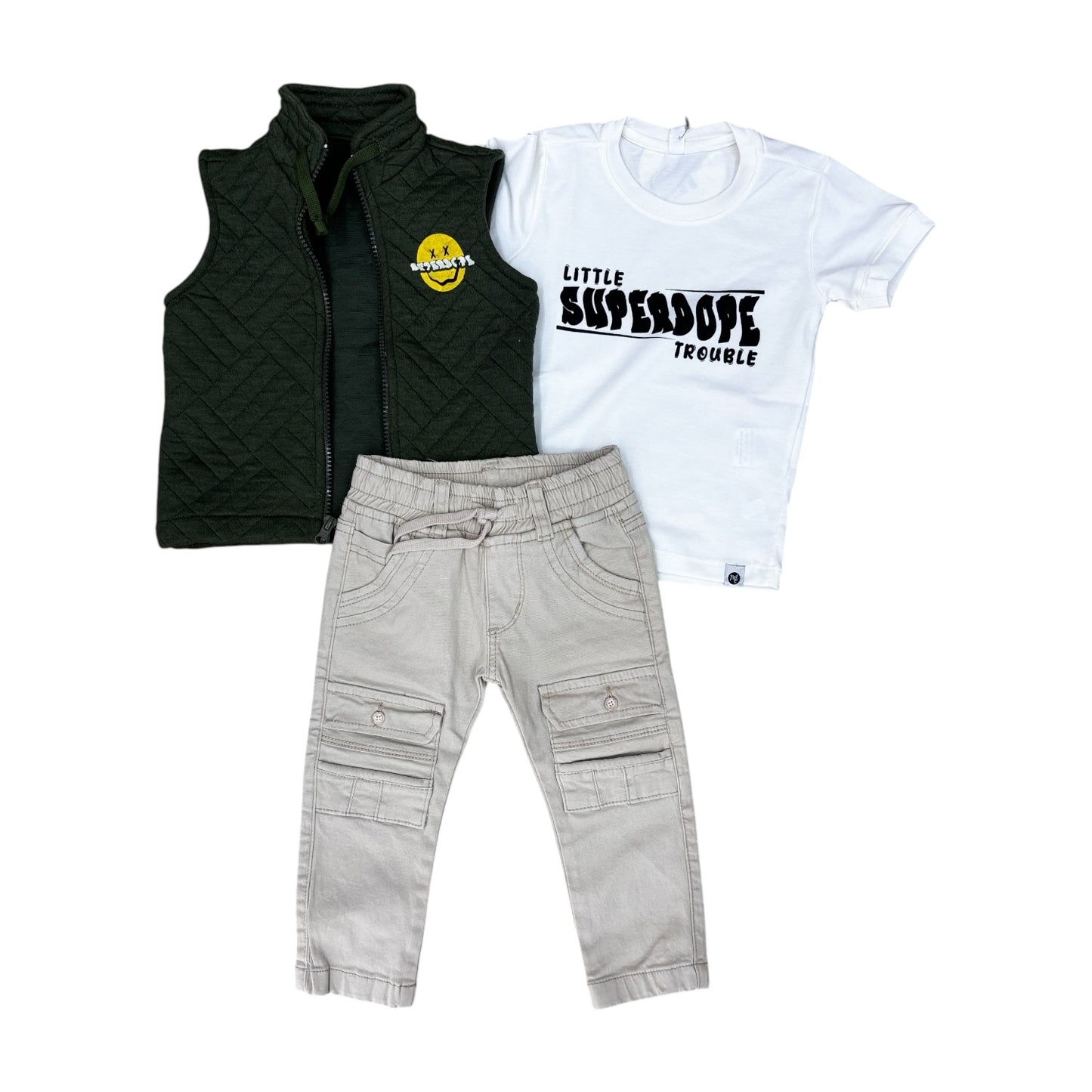 Conjunto 3 Piezas Chaleco Punto