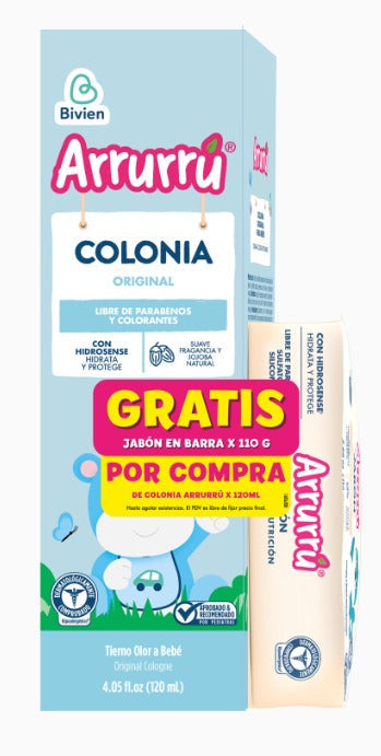 Colonia 120 Ml +Jabon Arrurru