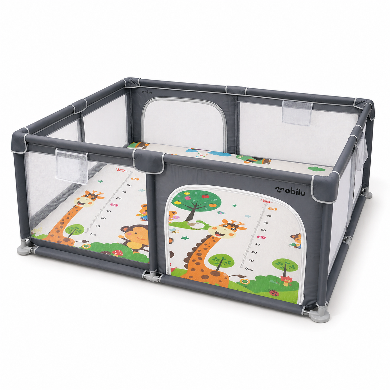 Combo Corral de Juegos para Bebé 180x200 cm + Tapete Plegable Acolchado