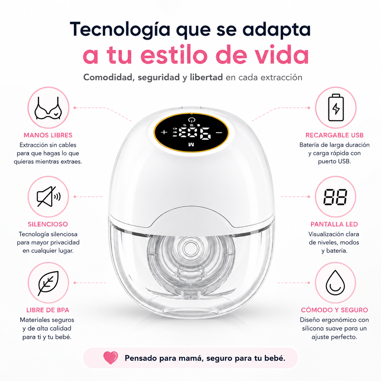 Extractor de Leche Materna Manos Libres F1