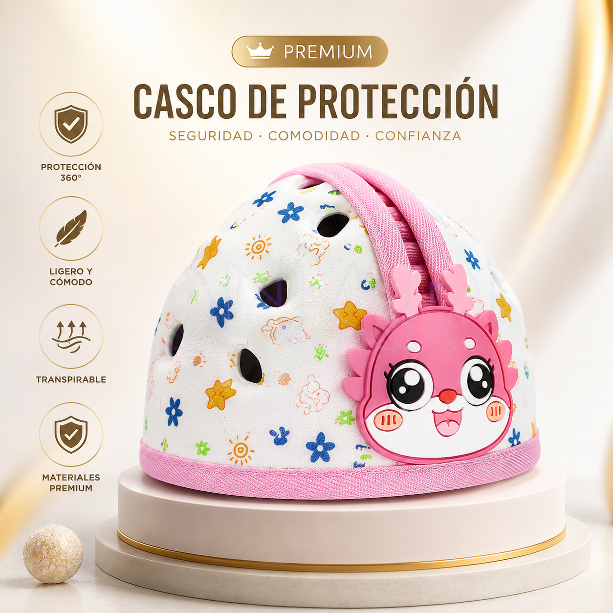 Casco de Protección para Bebé Antigolpes