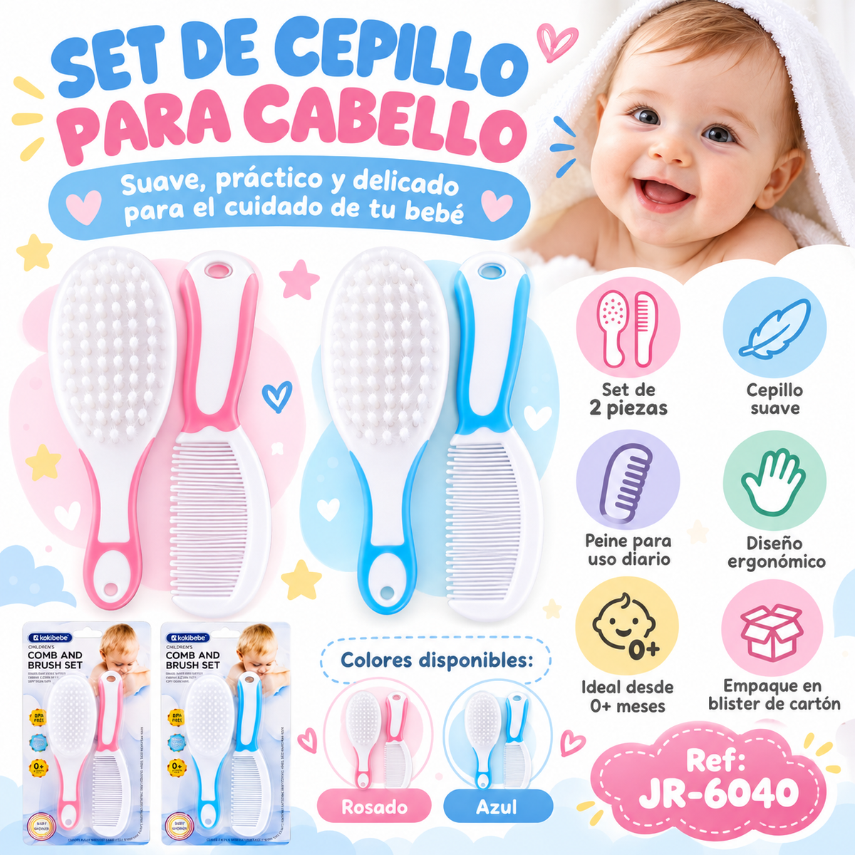 👶🥄 Set de Cuchara y Tenedor para Bebé x2