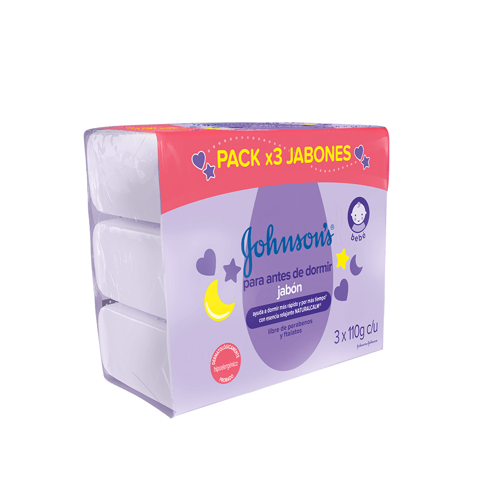 Jabon en Barra Baby Antes de Dormir x 3 Unidades Johnsons