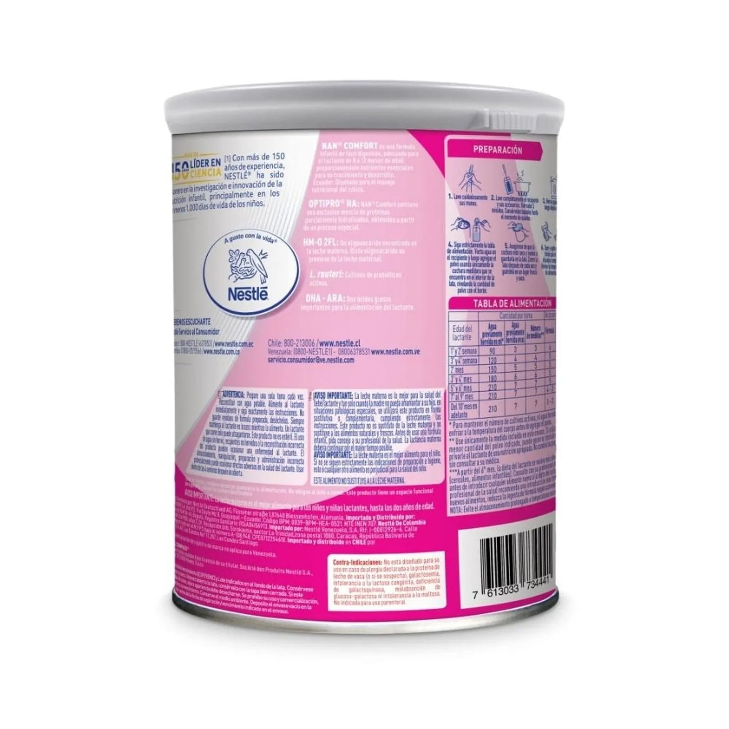 Fórmula Leche Nan Expert Pro Comfort Etapa 1 x 400 Gr
