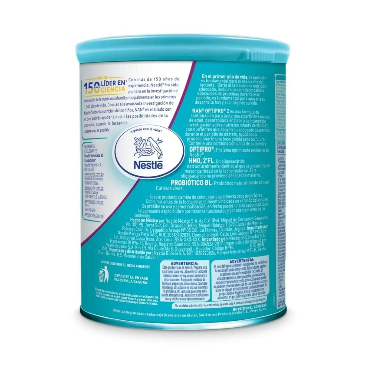 Fórmula Leche Nan Optipro Etapa 2 x 900 Gramos