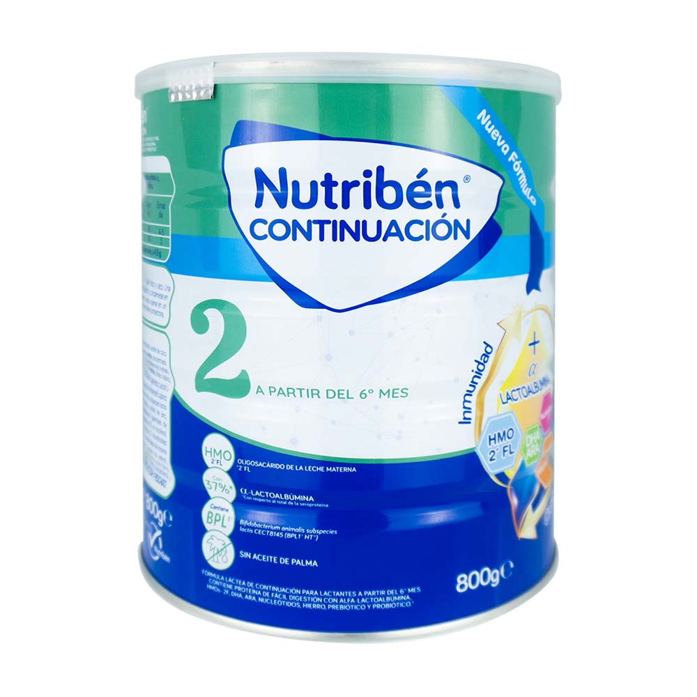 Fórmula Leche Nutriben Continuacion Etapa 2 x 800 Gramos