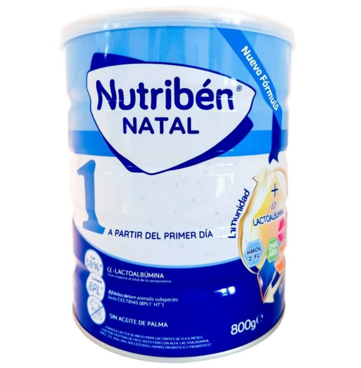 Fórmula Leche Nutriben Natal Etapa 1 x 800 Gramos