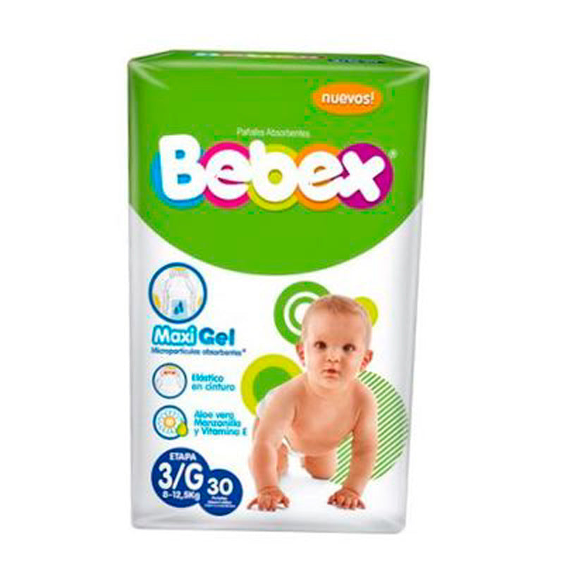 Pañal Bebex Etapa 3 x 30 unidades