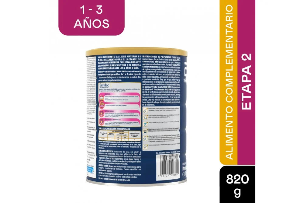 Fórmula Leche Similac Total Comfort Etapa 2 x 820 gr