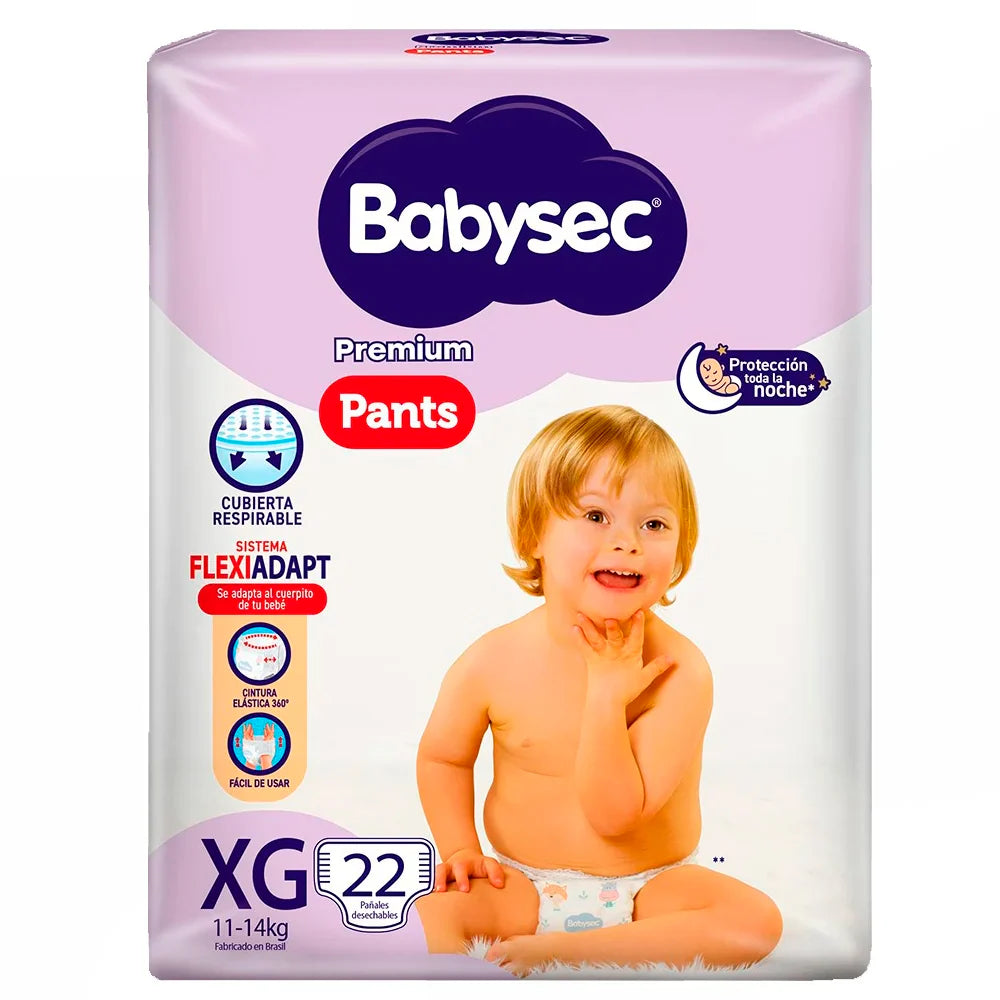 Pañal Babysec Tipo Pants Etapa 4x22 Unidades
