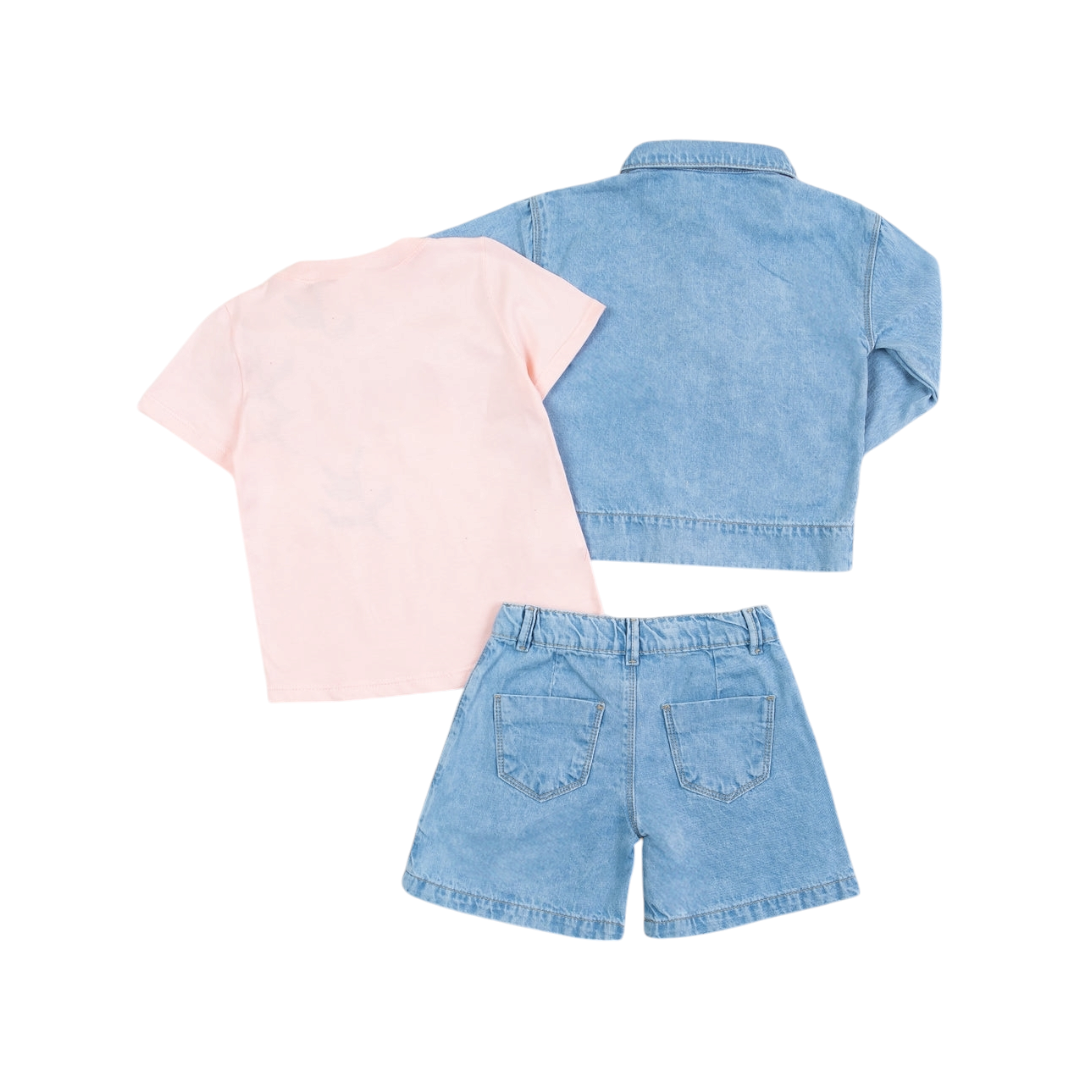 Conjunto 3 Piezas Rosado