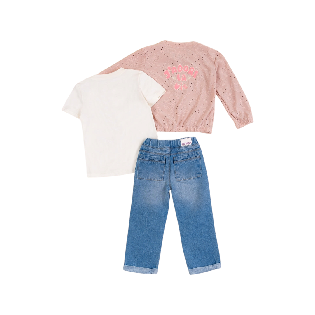 Conjunto 3 Piezas Palo Rosa