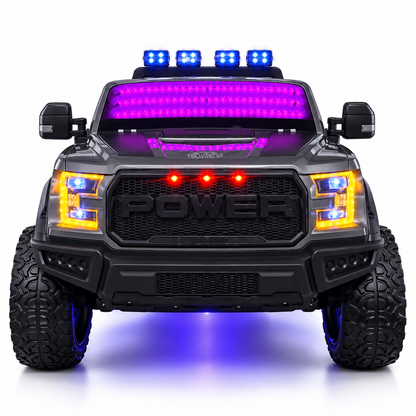 Camioneta Eléctrica Ford F150 Raptor 24V de 2 Puestos | 4 Motores, Control Remoto, Llantas En Goma Y Pantalla