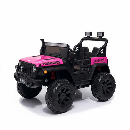 Carro Jeep Eléctrico 2 Puestos  Running  Llantas En Goma y Control Remoto Maxibaby
