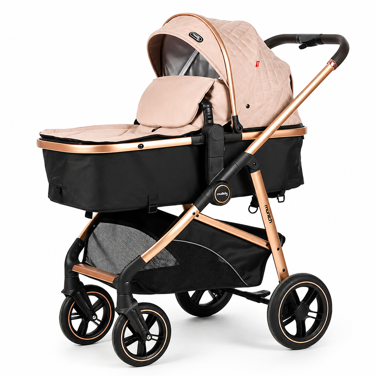Coche Tipo Moisés Múnich Premium Con Doble Acolchado