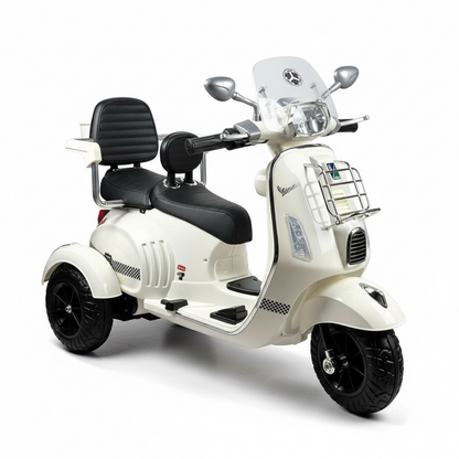 Moto Vespa 2 Puestos, Llantas En Goma Con Control Remoto