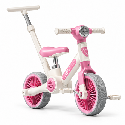 Bici Triciclo De Equilibrio Con Barra De Empuje Y LLantas De Apoyo NB 1288