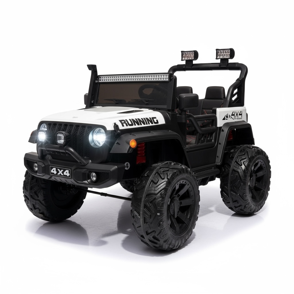 Carro Jeep Eléctrico 2 Puestos  Running  Llantas En Goma y Control Remoto Maxibaby