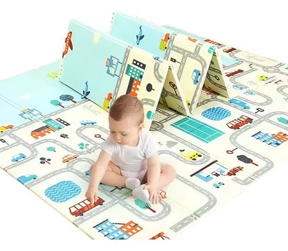 Tapete para Gateo Plegable Doble Faz 120x180 cm: Cómodo y Seguro para Tu Bebé