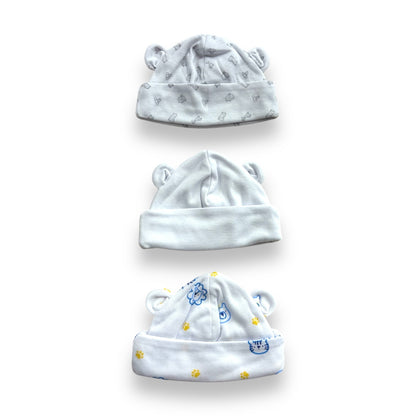 Gorros x 3 En Algodon Para Niño