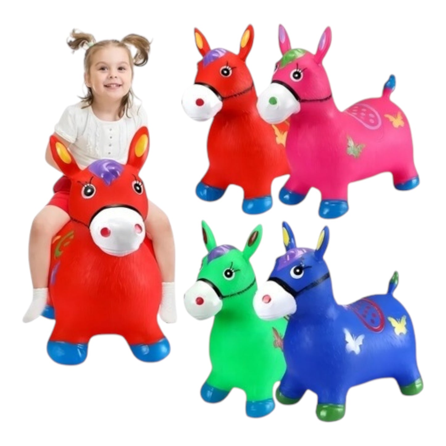 Burro Montable Inflable Con Sonido