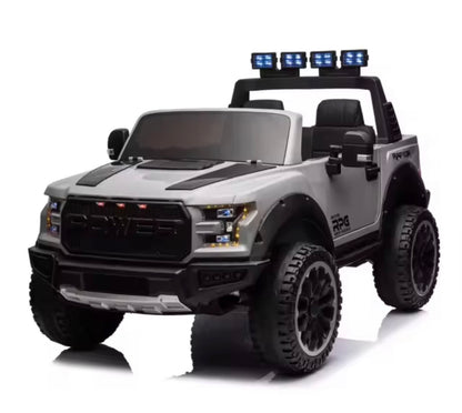Camioneta Eléctrica Ford F150 Raptor 24V de 2 Puestos | 4 Motores, Control Remoto, Llantas En Goma Y Pantalla