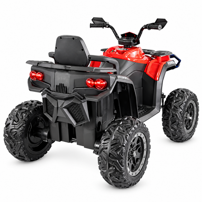 Cuatrimoto eléctrica Prinsel Warrior 12V roja con ruedas EVA