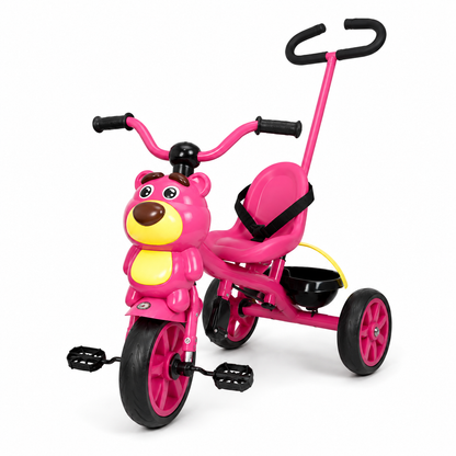 Triciclo Paseador Osito con Guía, Luces y Música