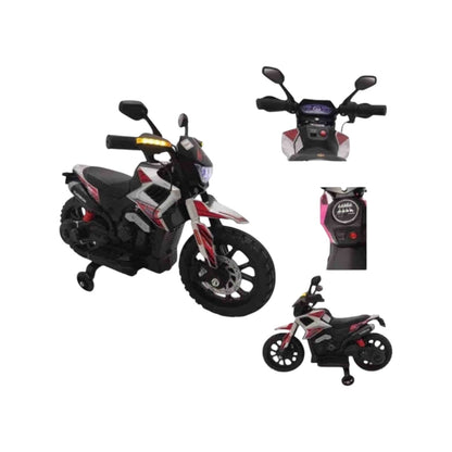 Moto Eléctrica  Cross Con Llantas De Apoyo
