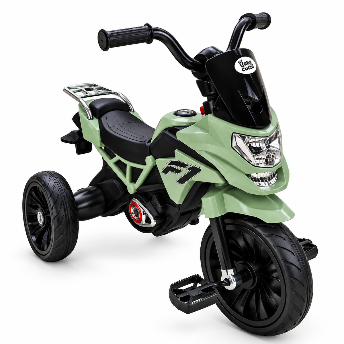 Triciclo Infantil Musical Estilo Moto H-568 Con Pedales